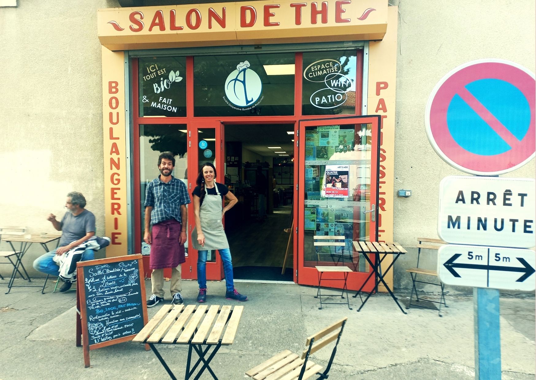 entrée de la boutique